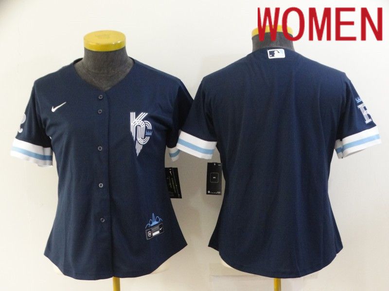 Women Kansas City Royals blank Blue Game Nike 2022 MLB Jerseys->kansas city chiefs->NFL Jersey